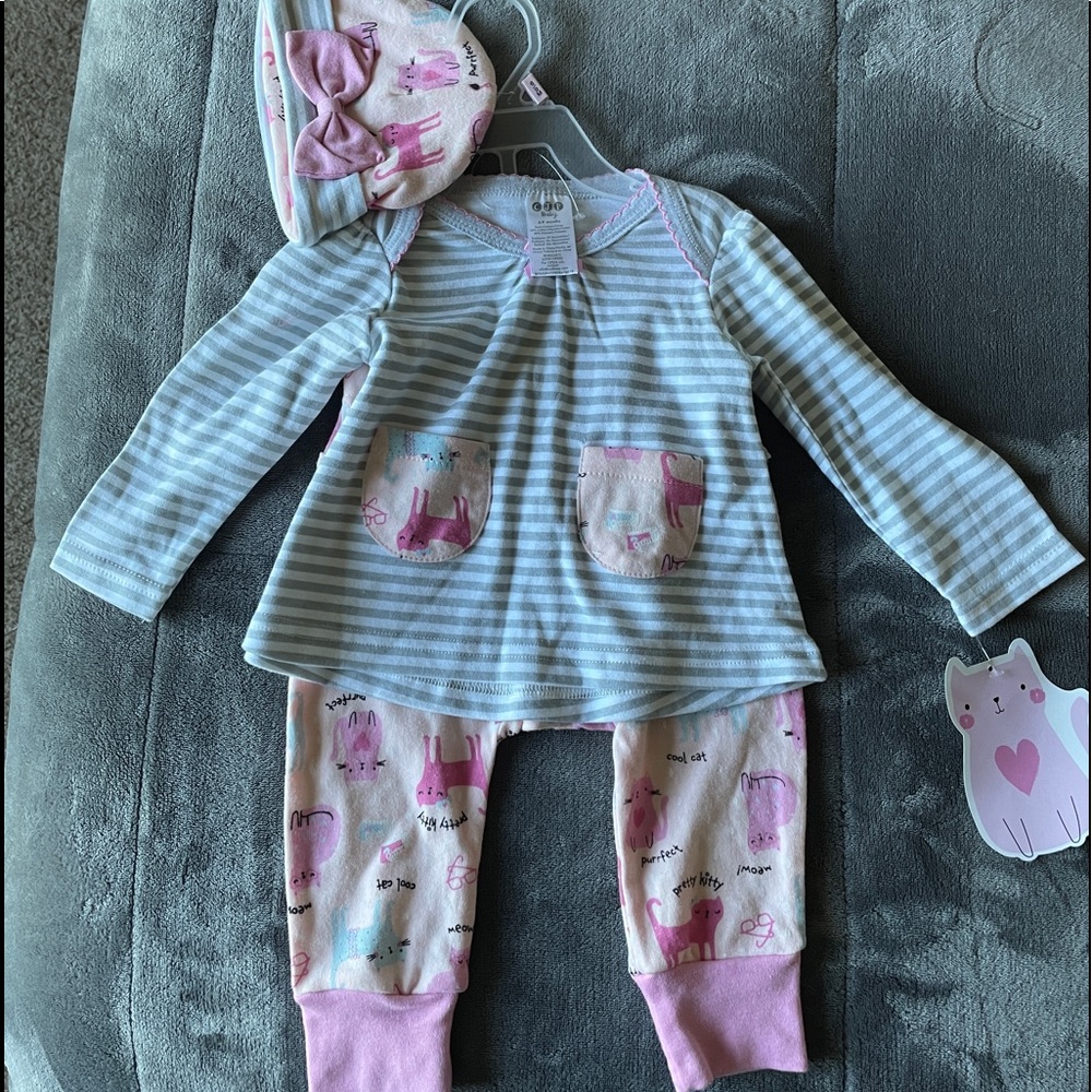 3 piece out fit for infant girl
